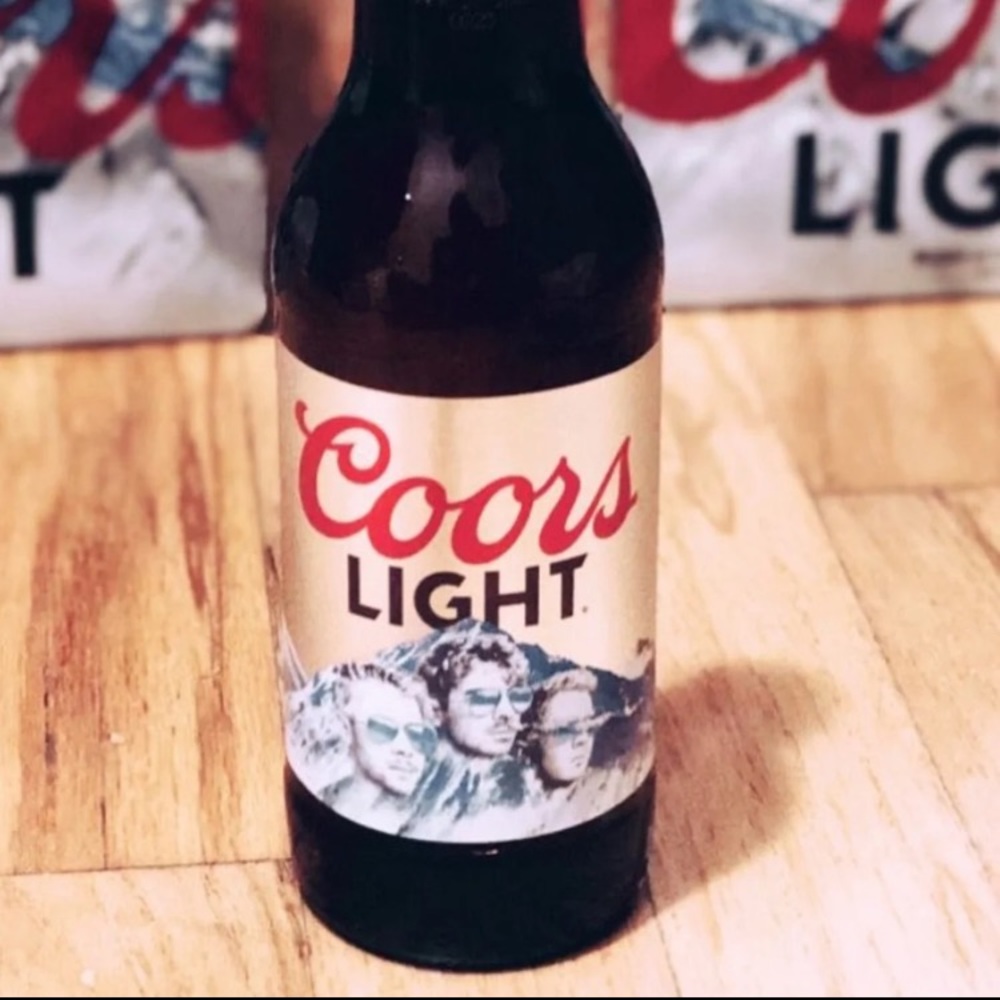 Jonas Brothers Coors Light Bottle